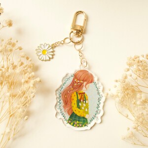 Cottagecore house keychain charm, cute acrylic keychain, aesthetic keychain, charm accessories aesthetic charms, kawaii phone charm
