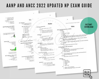 NP Exam | AANP| ANCC | 138 pages!