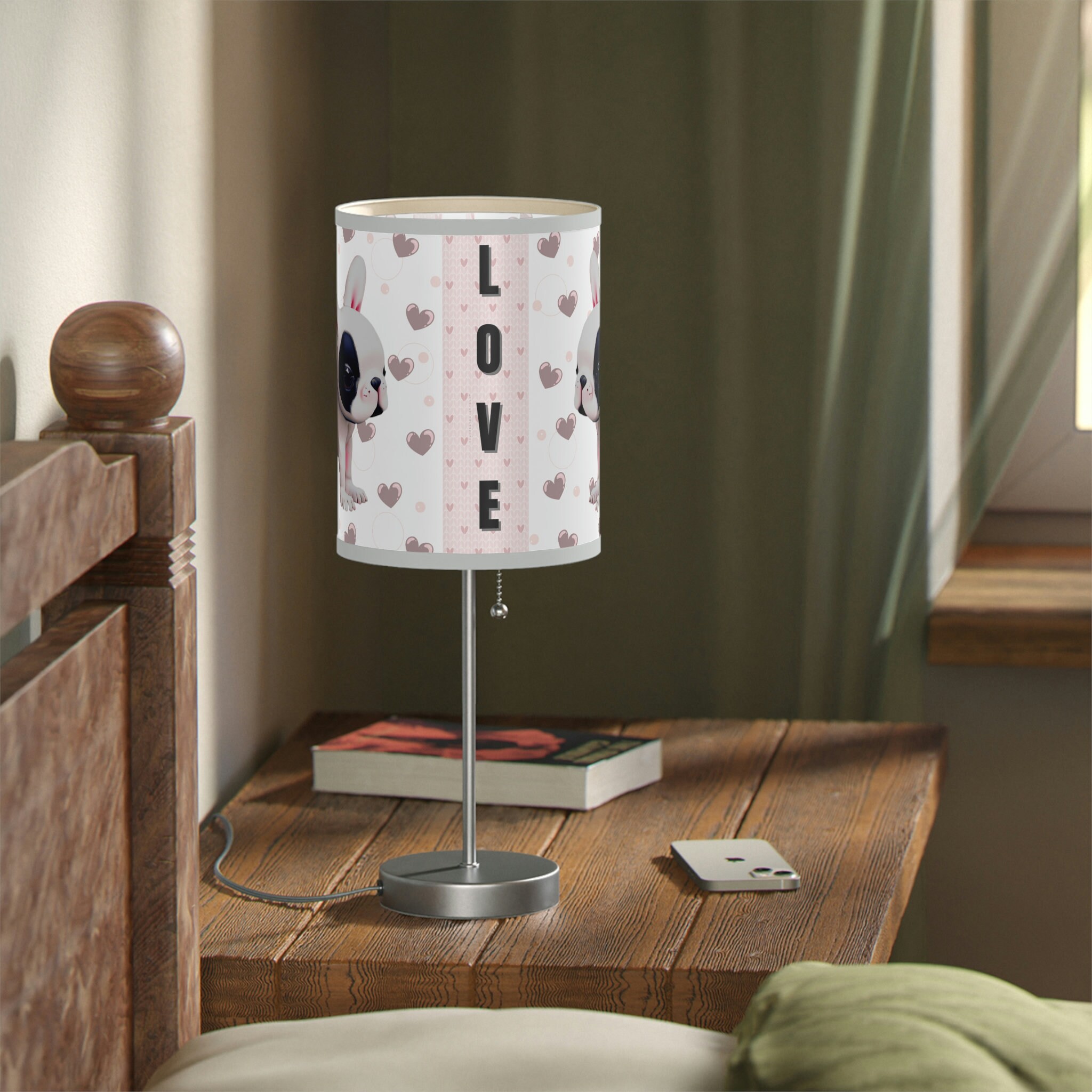 Beyond Posters Verniel French Bulldog Puppy Love Table Lamp/ Kids Table Lamp/ Nursery - Etsy