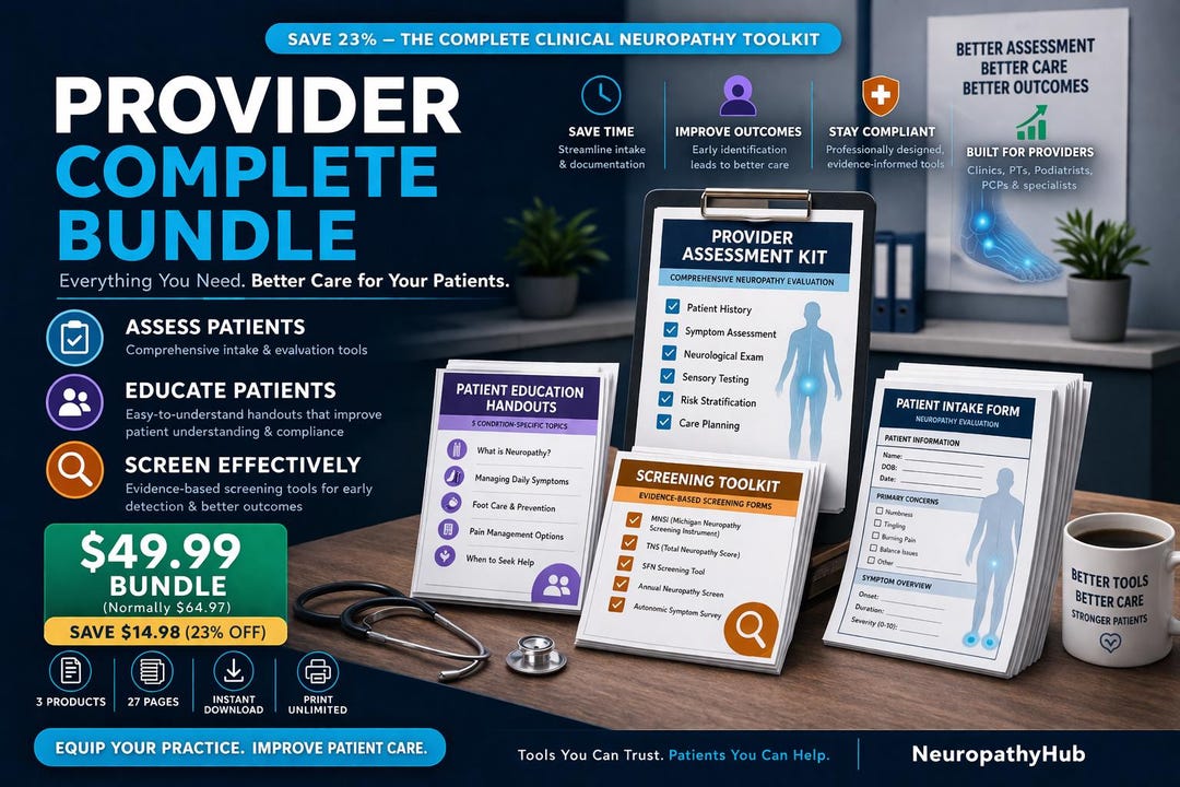 Provider Neuropathy Assessment Kit, Handouts, Screening Toolkit ...