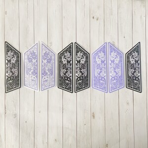 Pegatina intercambiable BTS ARMY con diseño de flores de nacimiento / Pegatina BTS / Calcomanía para auto / Pegatina K-pop / Brilla en la oscuridad o no brilla en la oscuridad