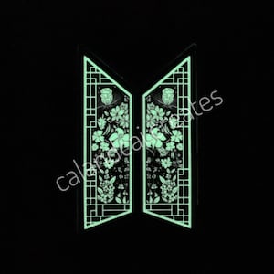 BTS Sticker Birthflowers Sticker or Car Decal | BTS Car Decal Sticker | BTS Decal | k-pop sticker | Glow in the Dark or Non-Glow in the Dark