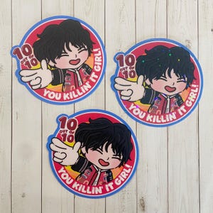 BTS J-Hope Killin It Girl geïnspireerde badge sticker | BTS-sticker | K-pop-sticker | BTS J-Hope-sticker