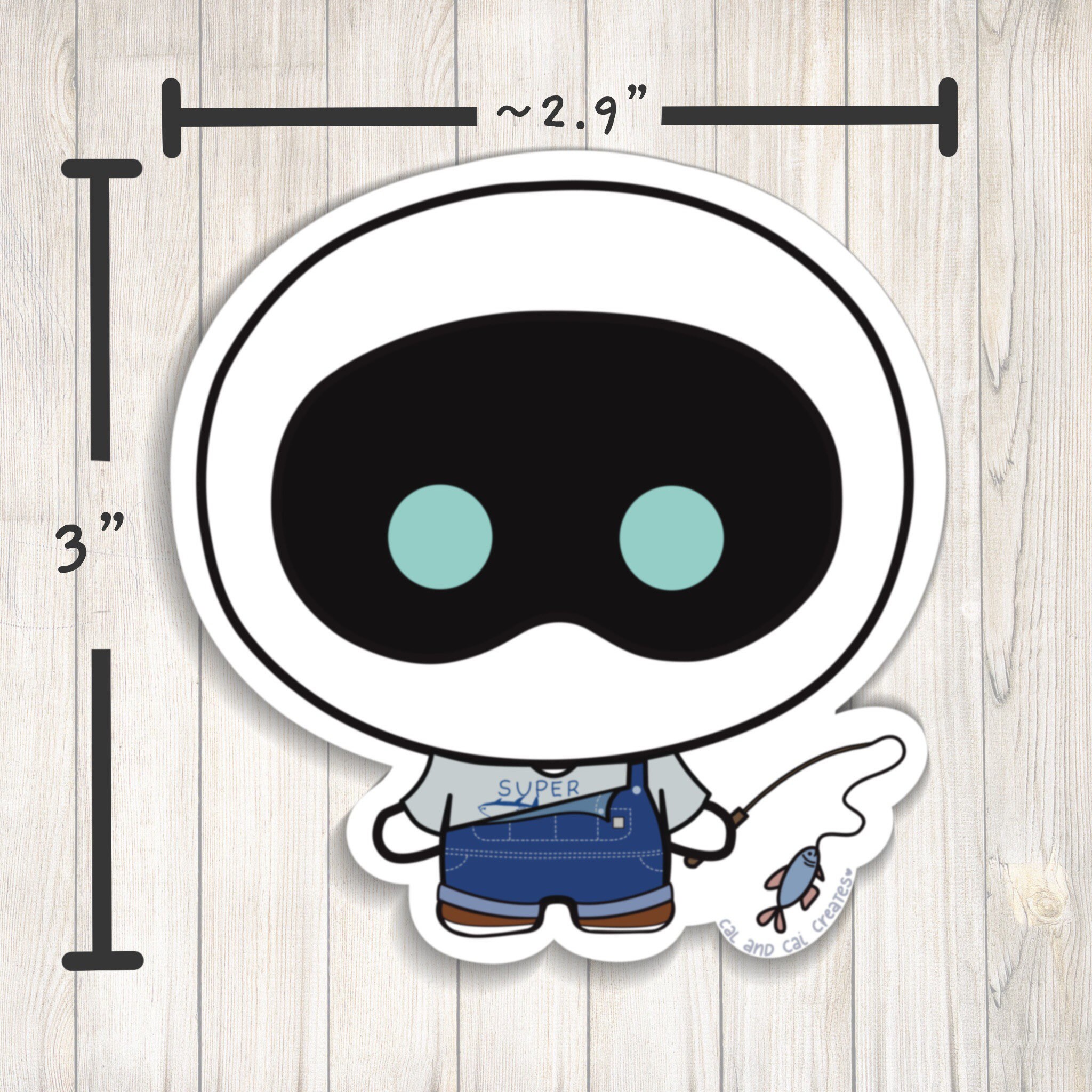 BTS Sticker Jin the Astronaut Super Tuna Wooteo Character Die Cut