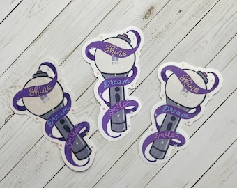 BTS Stickers | BTS Mikrokosmos Army Bomb Inspired Die Cut Vinyl Sticker | K-Pop Sticker | Bangtan Sticker