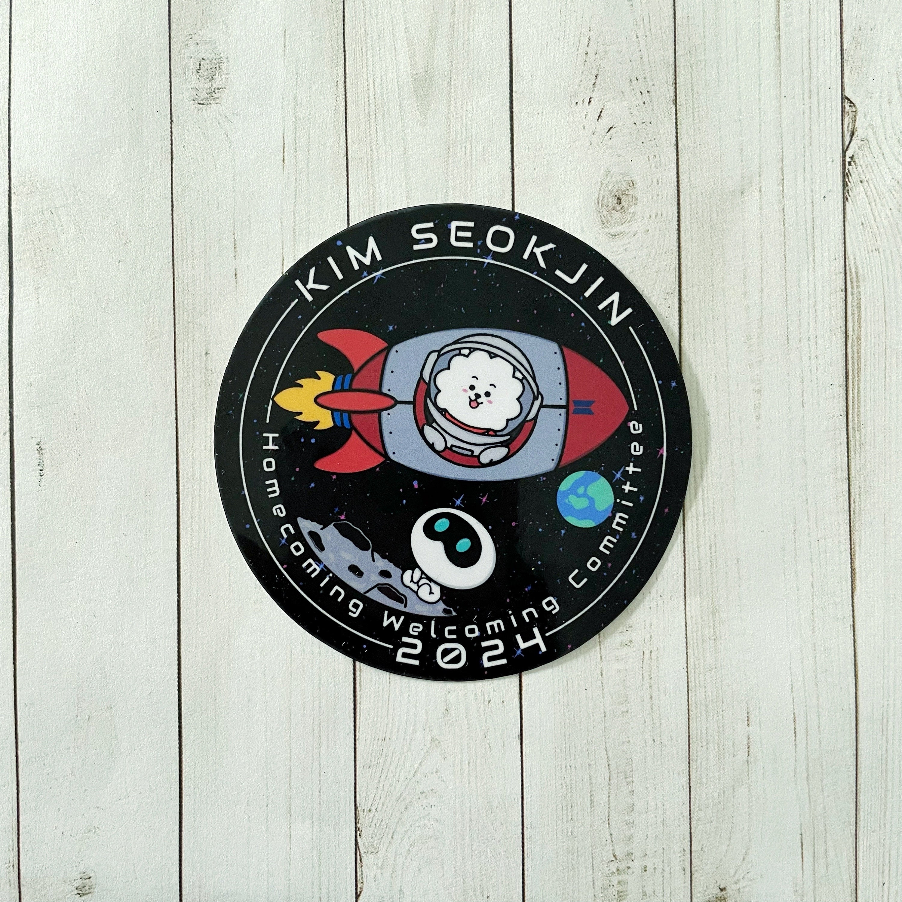 BTS Sticker Jin the Astronaut Wooteo With BT21 RJ Homecoming Die Cut ...