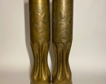 Art Nouveau Exquisite 1918 Pair of Vases EXTREMELY RARE