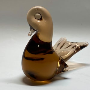 Elegant Vintage Murano Glass Bird | Bird Sculpture | Murano Glass | Brown Glass | FREE SHIPPING!