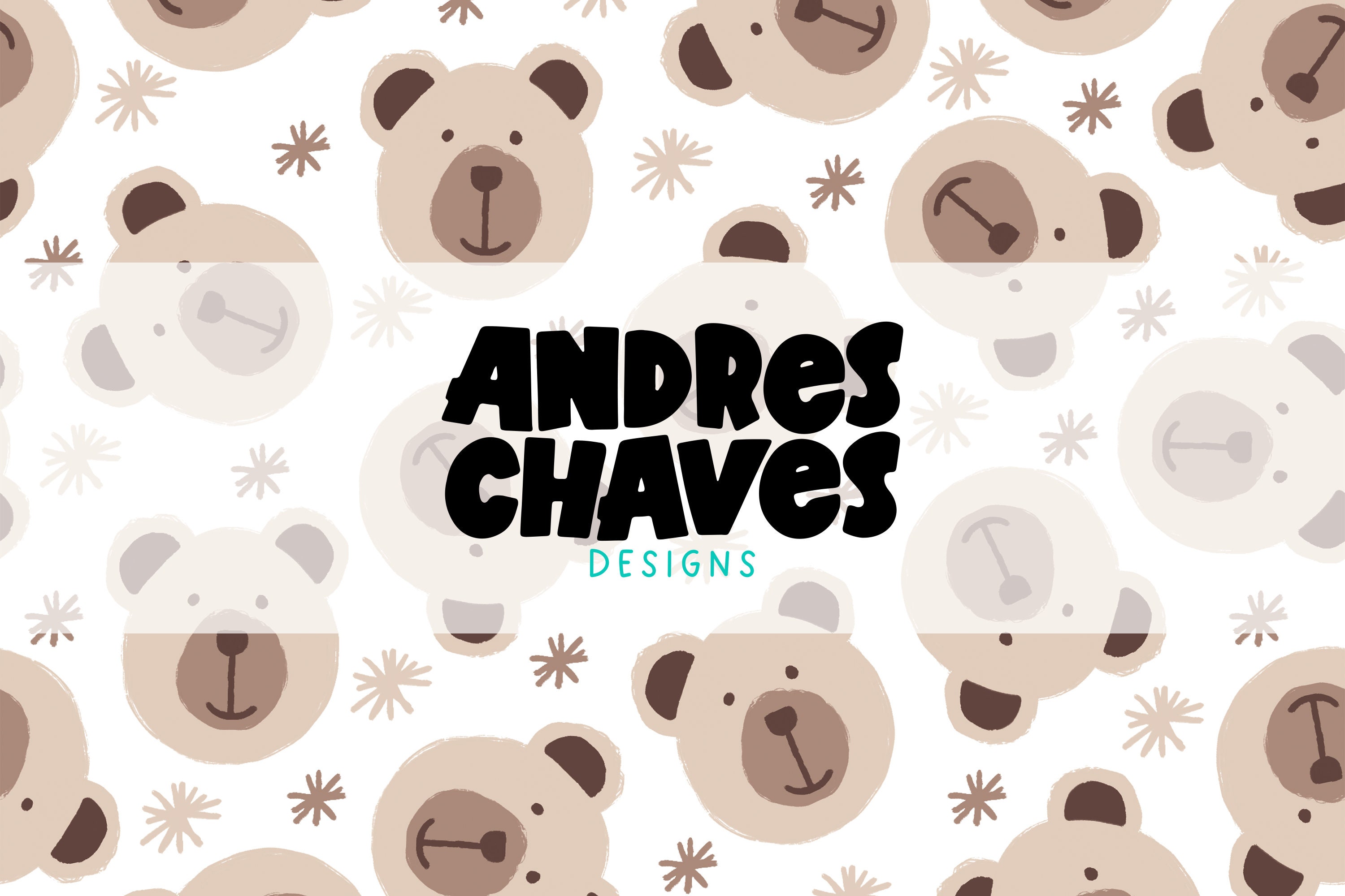 Cute Bear Wallpaper - Etsy Cute Bear Wallpaper - Etsy