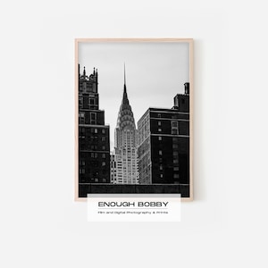 NYC Chrysler Building Printable Art | Street Photography Prints | Gallery Wall Print | Digital PRINTABLE Downloadable - 003