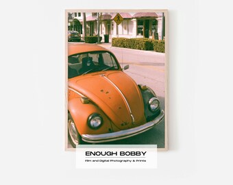 Impressão de um Fusca VW Clássico | Fotografia de Rua Colecionável (PDF para Impressão)