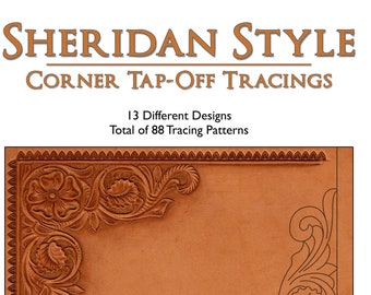 Sheridan Style Corner Tap-Off Tracings Ledermuster [DIGITAL DOWNLOAD]
