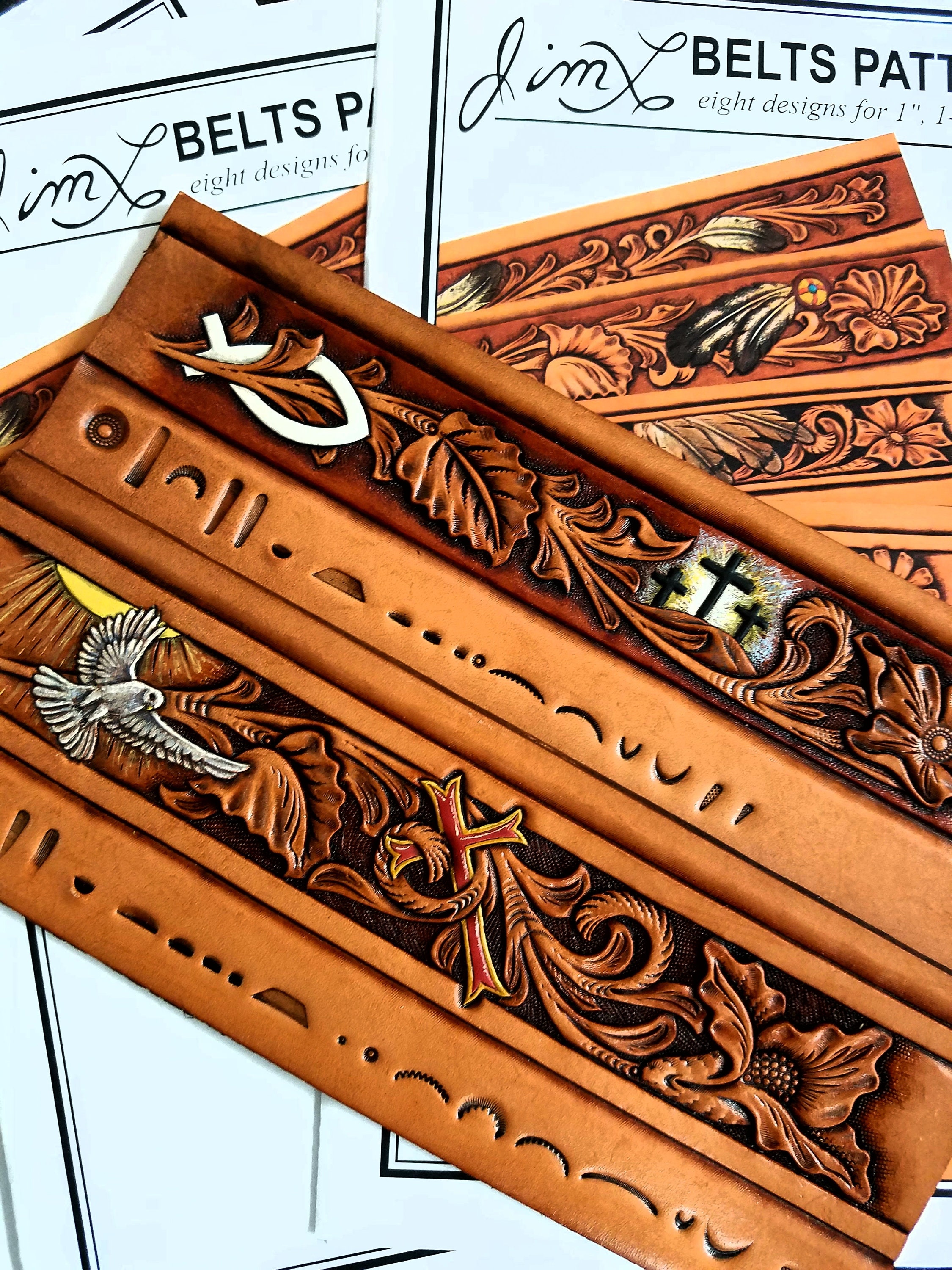 Leather Belt Patterns by Jim Linnell DIGITAL DOWNLOAD Etsy