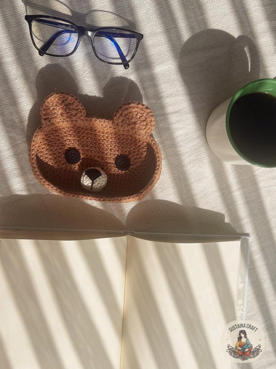 Oso Porta Gafas, Porta Gafas Crochet, Oso Crochet, Estuche Para