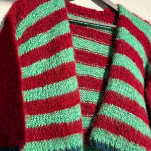 Red crochet cardigan two piece main image 0