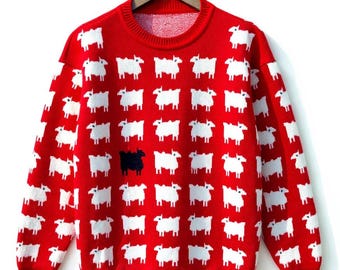 Princess Diana Black Sheep Sweater: Unisex Holiday Jumper