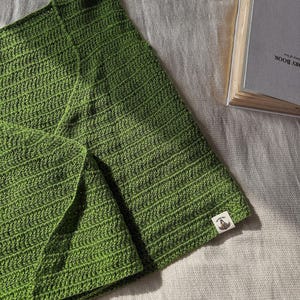 Handmade Green Crochet Top: Vintage Boho Summer Style