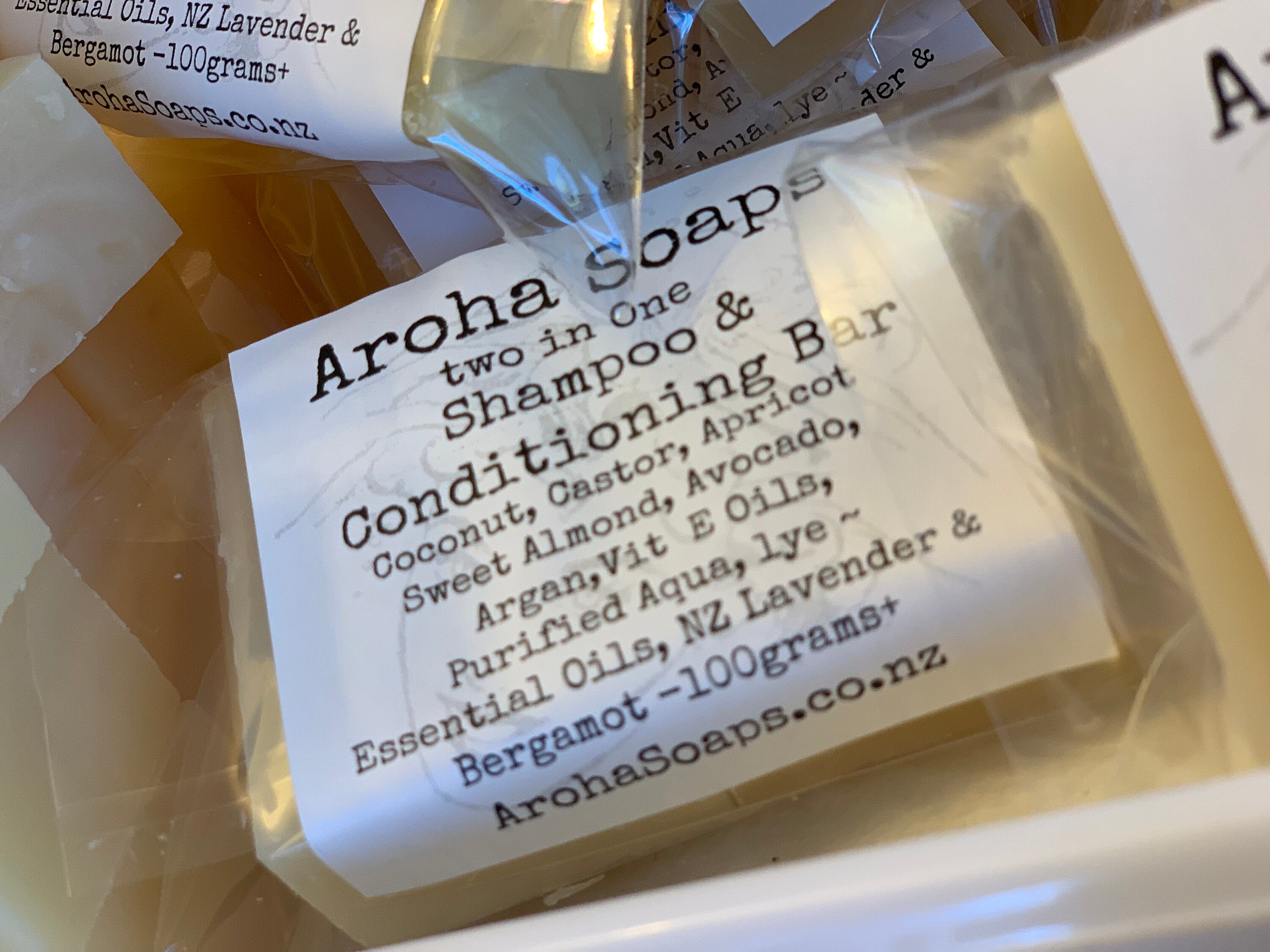 Two in One Shampoo & Conditioning Bar Made by Aroha Soaps New Etsy