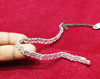 Pulsera de plata de ley 925 para hombre - Joyería de plata de diseño, 23 cm (9 pulgadas)