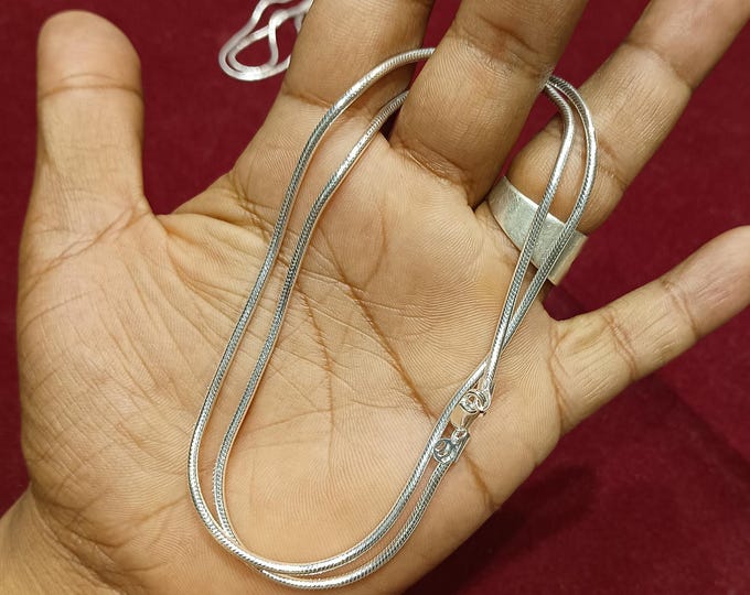 22 Inch Sterling Silver Chain: Versatile Jewelry for Men & Women