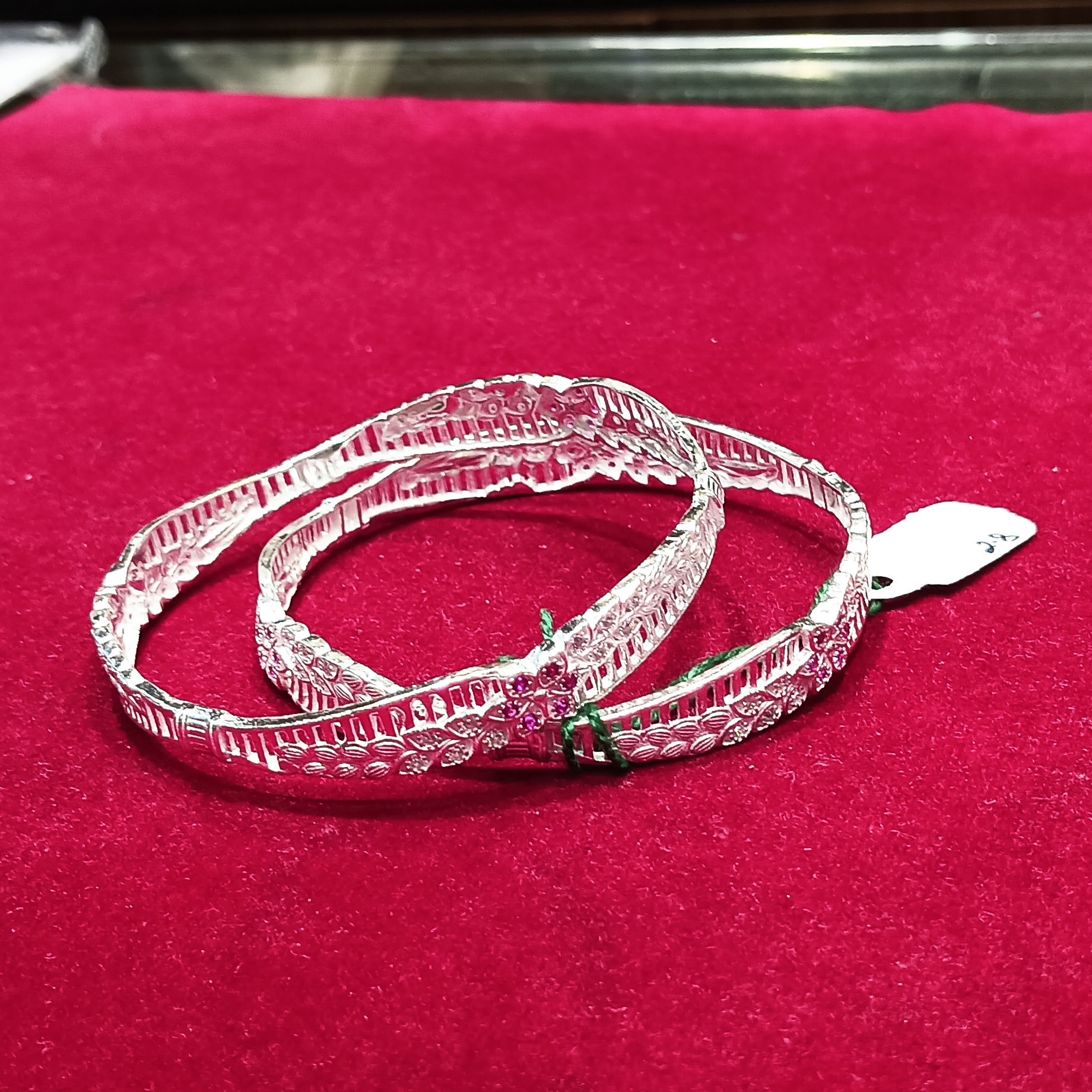 Silver bangles for cheap ladies with price