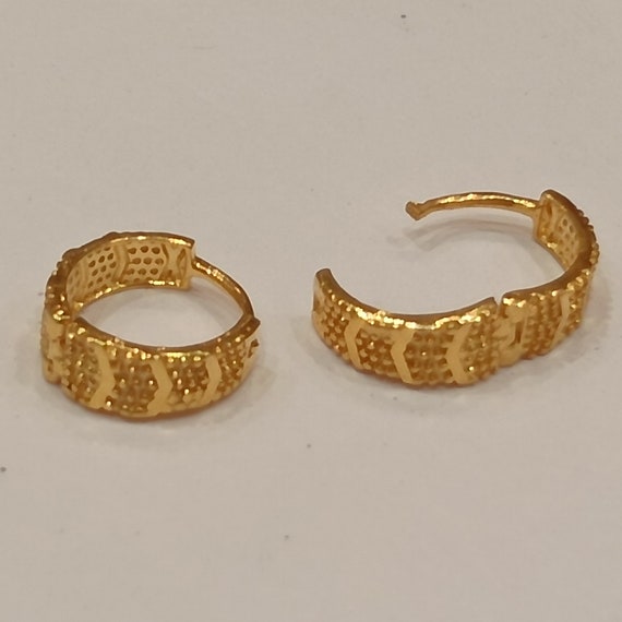 Mothers Day 18k Yellow Gold Engagement Earring Online Gold Hoops
