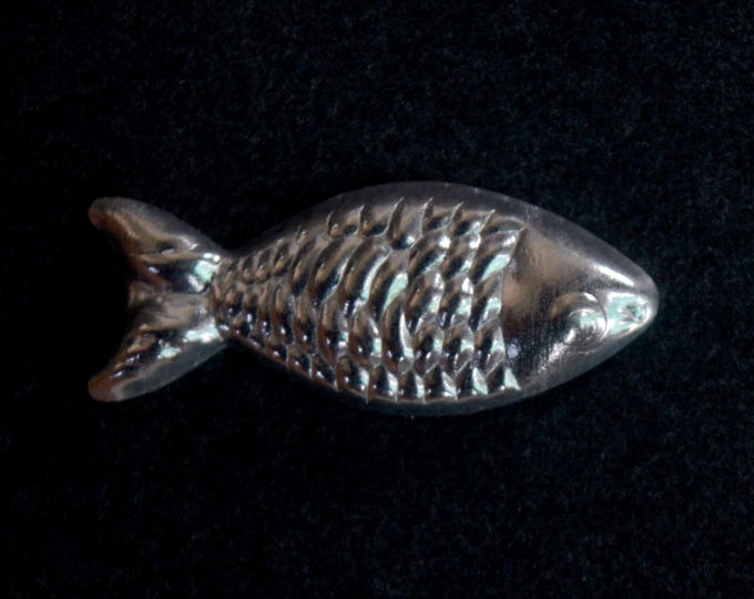 Handmade 925 Sterling Silver Fish Charm | Chandi Pooja Fish Symbol | Religious Lucky Fish Pendant | Hindu Puja Gift | Tiny Silver Fish