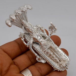 Pure Silver Padmanabhaswami Ji Idol - Lord Vishnu Statue (205g)