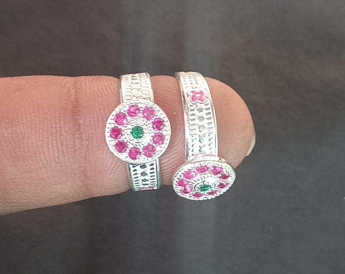 925 Sterling Silver Toe Rings, Adjustable Bichiya Pair, Traditional Indian Bridal Toe Rings, Hallmarked Foot Jewelry for Women