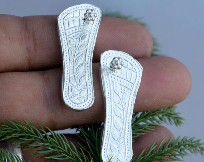 Jai Shree Ram Ji Silver Charan Paduka – 925 Silver Rama Footprints