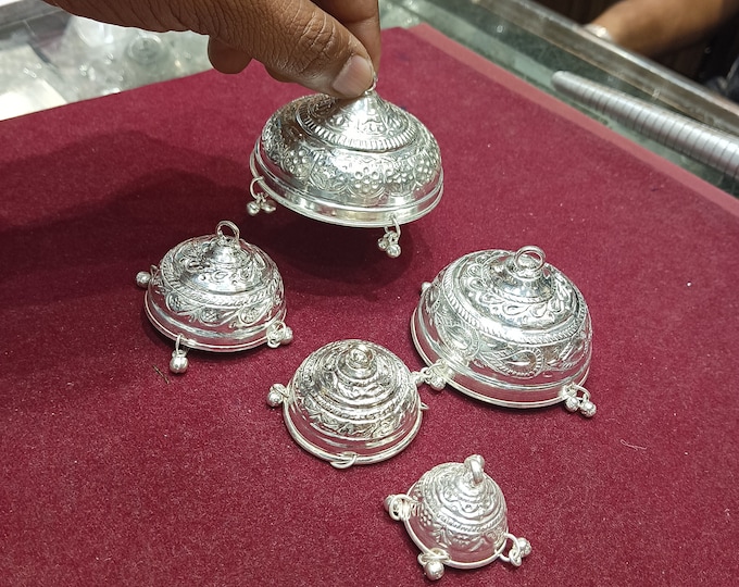 Pure Silver Chatter Idol: Home Mandir Decor, Gift