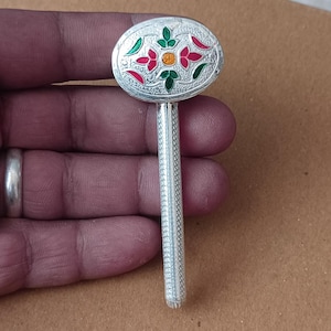 925 Sterling Silber Rassel | Handgemachtes Jhunjhuna Spielzeug | Pfeifen Glocken | Personalisiertes Geschenk Neugeborenen Andenken | Baby-Dusche-Geschenk