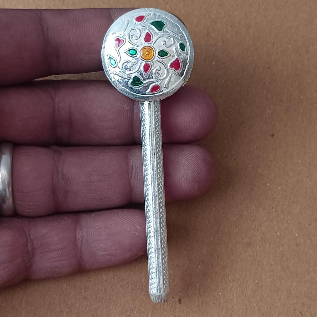 Silver Teether Silver Rattles/jhunjhuna | 92.5% Pure Handmade Teether Toy | Newborn ...