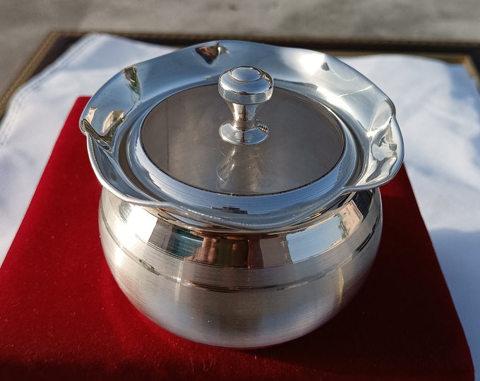 925 Sterling Silver Saunf Elaichi Box, 50g BIS Hallmarked Mukhwas Box, Paan Masala Container, Traditional Indian Gift