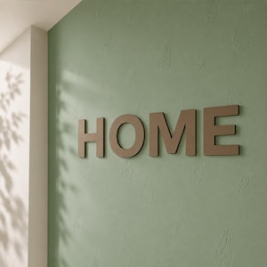 LetterForm Series® Bold Modern Large Decorative Wall Letter | Personalized Name Display | Australian Made · Plant-Based