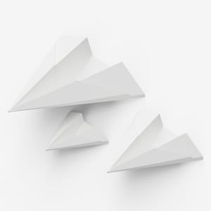 Origami Series® Paper Plane Set da 3 pezzi - Scultura Home Décor
