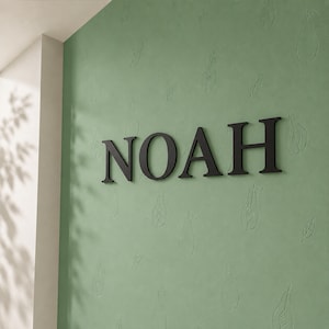 LetterForm Series® Classic Serif Large Decorative Wall Letter | Personalized Name Display | Australian Made · Plant-Based