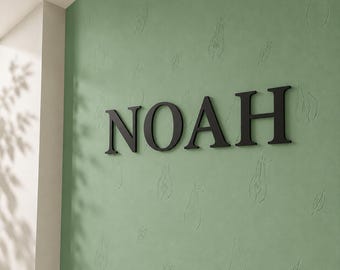 LetterForm Series® Classic Serif grote decoratieve muurletter | Gepersonaliseerde naamweergave | Australisch gemaakt · plantaardig