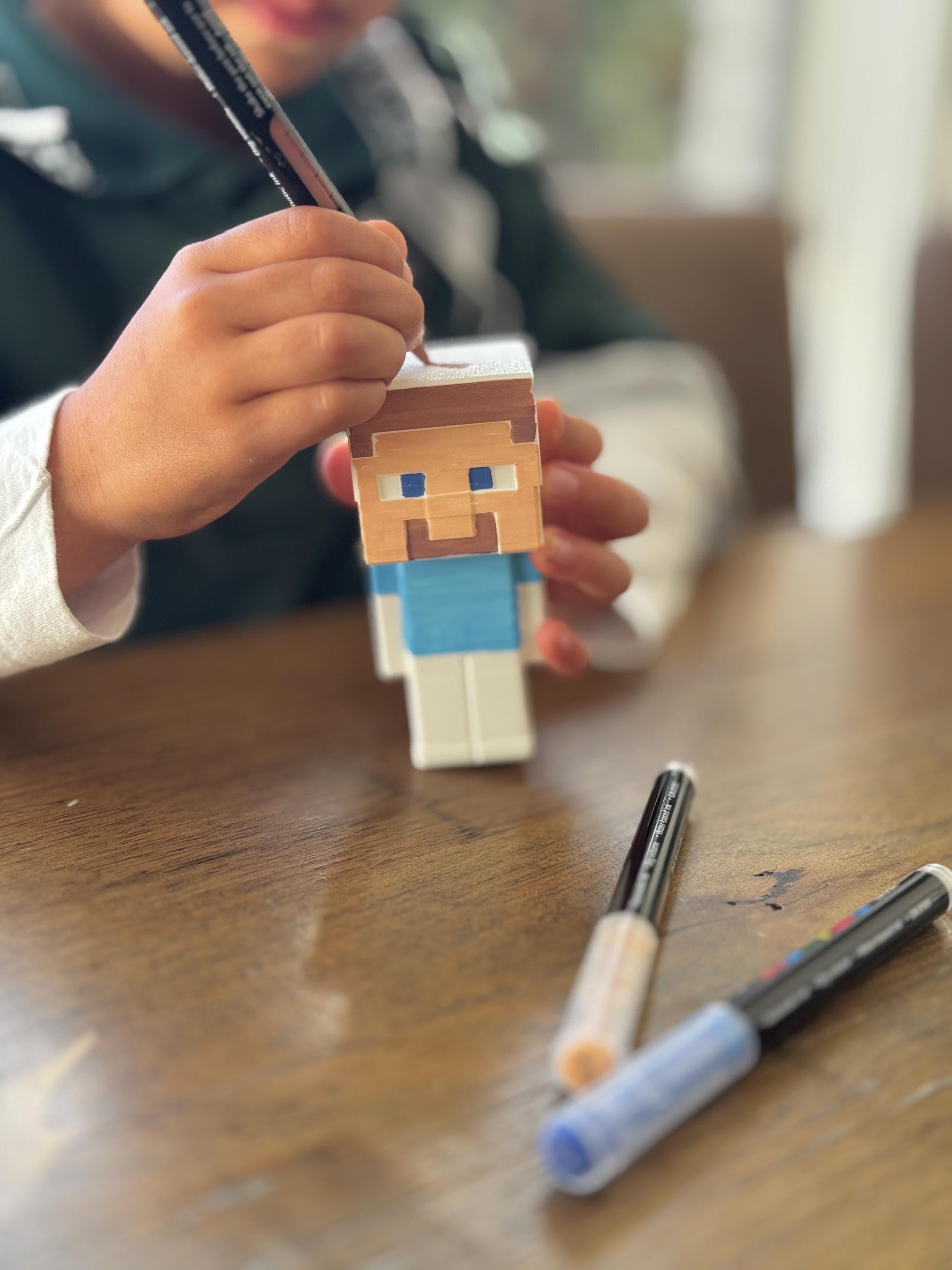 Paintpalz Series® Paintable Minecraft Figurines – Choose Your Character ...