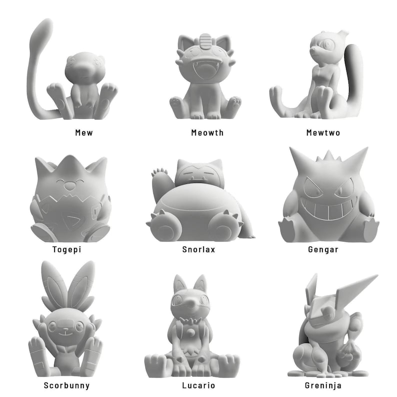 Statuette Pokémon da dipingere della serie PaintPalz® – Scegli il tuo personaggio, oltre 50 disponibili / Attività per feste di compleanno / A base vegetale immagine 10