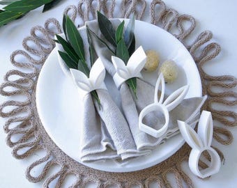 HOP Series® Bunny Ears Napkin Ring Set of 4
