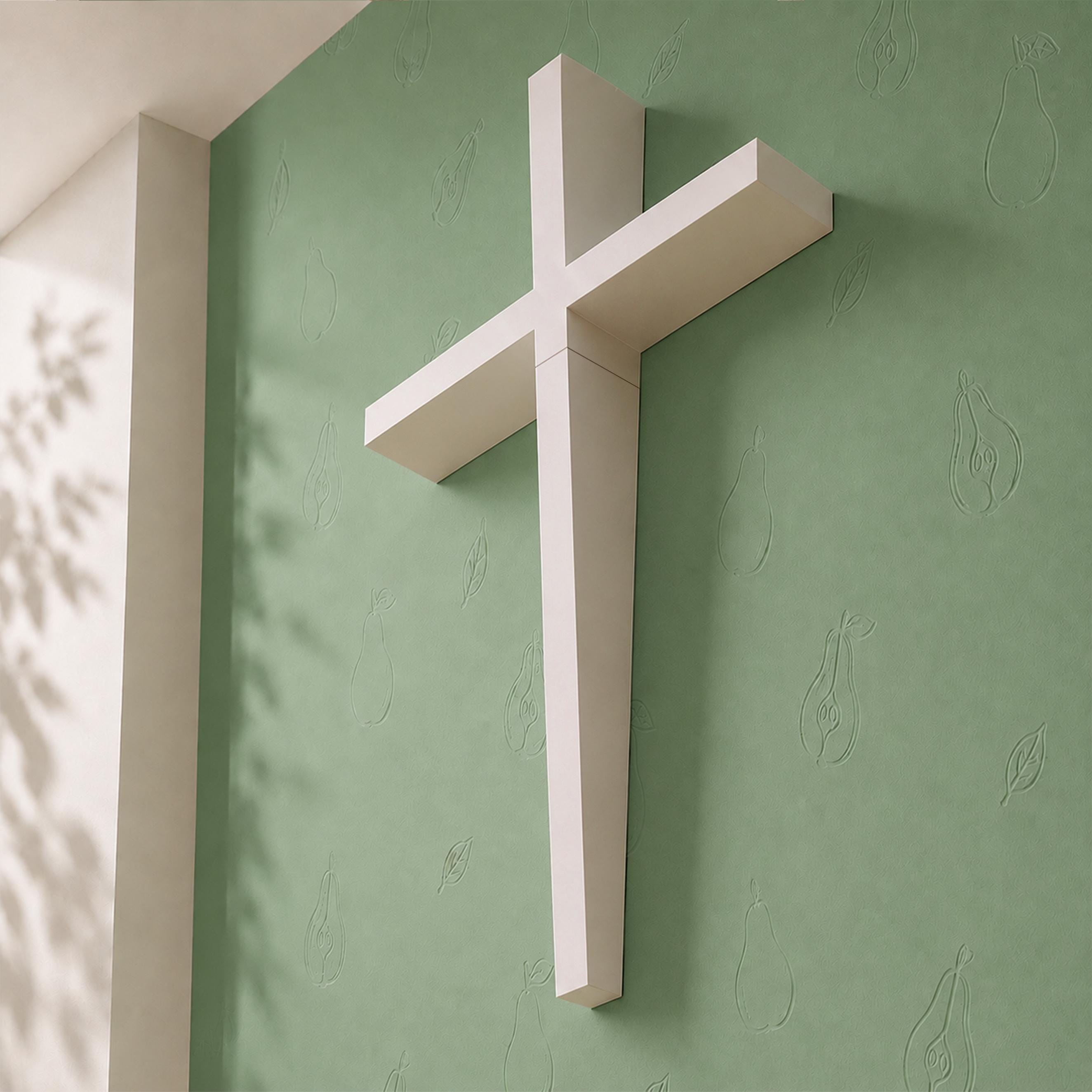 Faith Series® XL Angled Outdoor Wall Cross – Large Uv-resistant ...