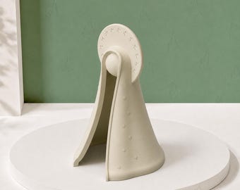 Faith Series® Skulptur av Vår Fru av den Obefläckade Avlelsen – Minimalistisk Mariastaty | Hemaltaregåva | Tillverkad i Australien