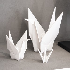 Origami Series® Brolga Australian Crane 3-Piece Set - Sculpture Home Decor