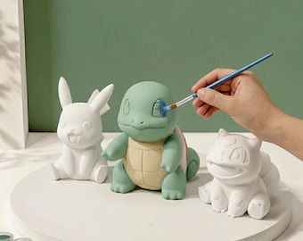 PaintPalz Series® Overschilderbare Pokémon-beeldjes: kies je personage, 50+ beschikbaar | Activiteit Verjaardagsfeestje | Plantaardig