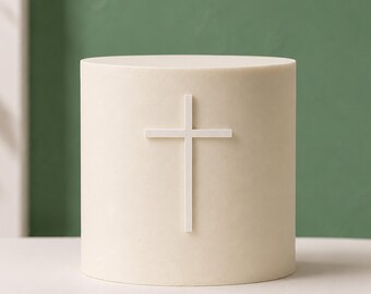 Faith Series® Slim Cross Cake Charm – Minimalistische christelijke taartdecoratie | Doop · Communie · Doop | Australisch gemaakt