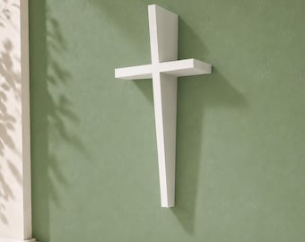 Faith Series® hoekig muurkruis – Minimalistisch christelijk muurdecor | Doop · Bevestiging · Doop | Australisch gemaakt