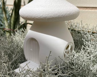 PaintPalz Series® Mushroom Fairy House & Gnome Paintable – ekologiczny, bezpieczny dla dzieci, biodegradowalny materiał