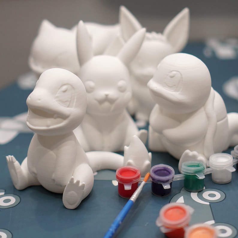 Statuette Pokémon da dipingere della serie PaintPalz® – Scegli il tuo personaggio, oltre 50 disponibili / Attività per feste di compleanno / A base vegetale immagine 2