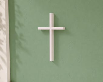 Faith Series® slim muurkruis – minimalistisch christelijk muurdecor | Doop · Bevestiging · Housewarming | Australisch gemaakt